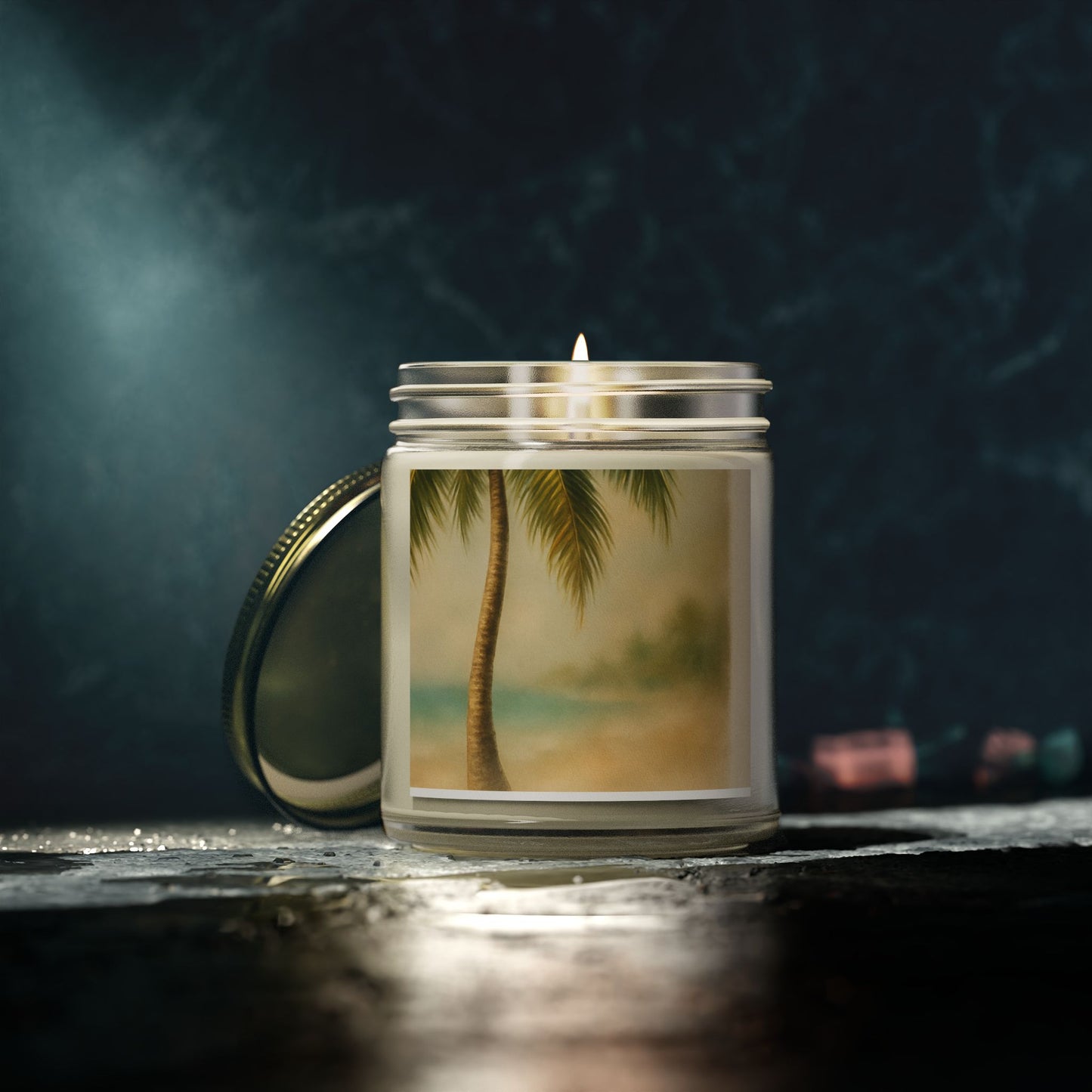 Tropical Scented Candles - Coconut Apricot Wax for Relaxation, Home Decor, Gifts, Beach Vibes, Aromatherapy, and Self-Care