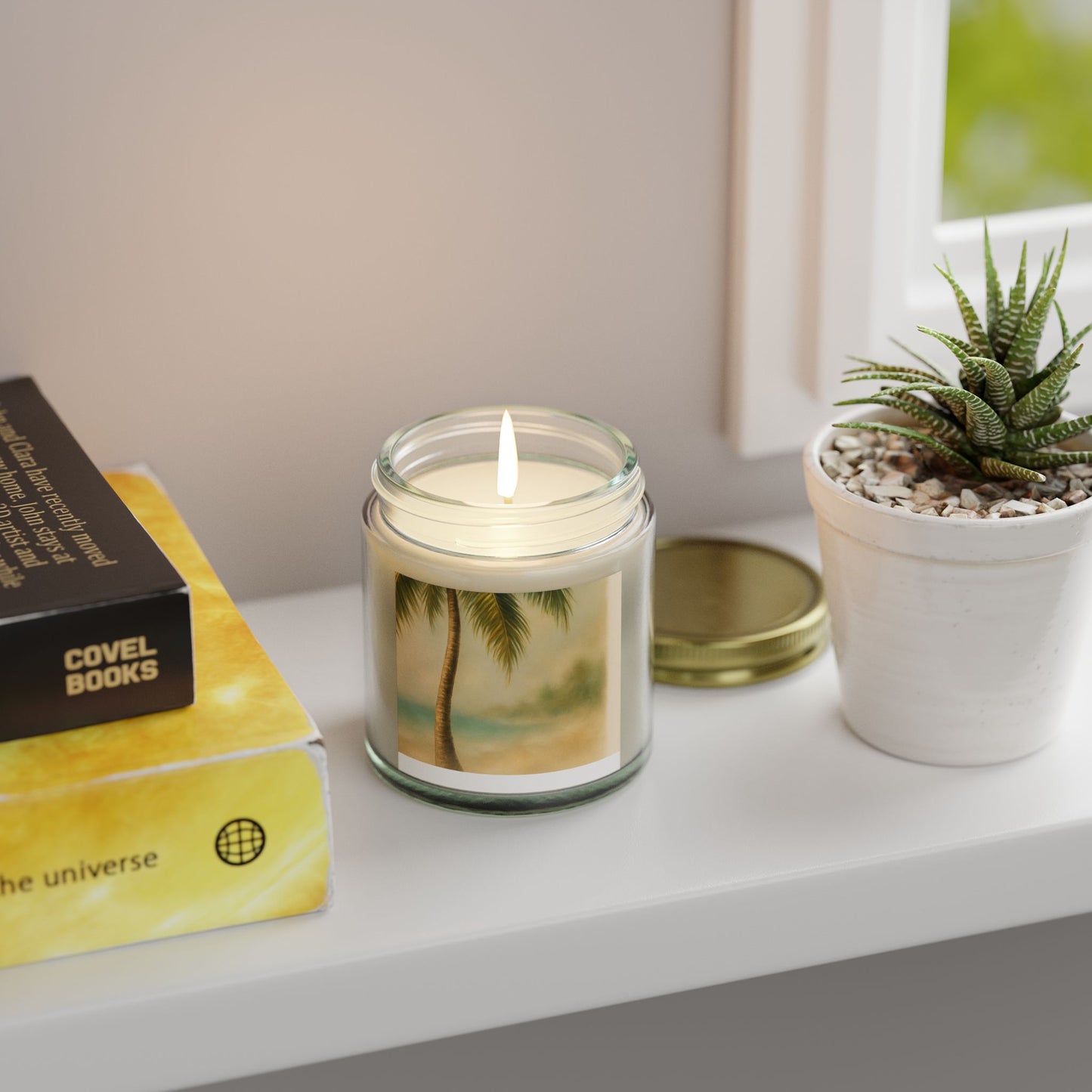 Tropical Scented Candles - Coconut Apricot Wax for Relaxation, Home Decor, Gifts, Beach Vibes, Aromatherapy, and Self-Care