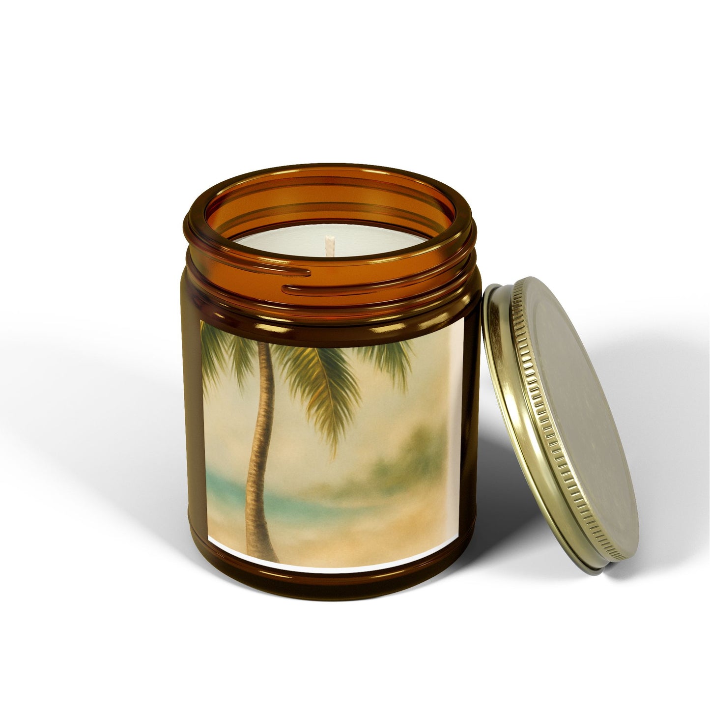 Tropical Scented Candles - Coconut Apricot Wax for Relaxation, Home Decor, Gifts, Beach Vibes, Aromatherapy, and Self-Care