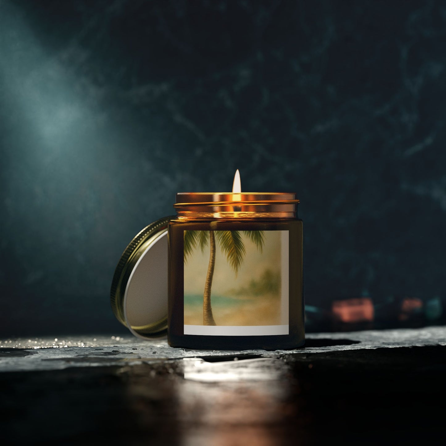 Tropical Scented Candles - Coconut Apricot Wax for Relaxation, Home Decor, Gifts, Beach Vibes, Aromatherapy, and Self-Care