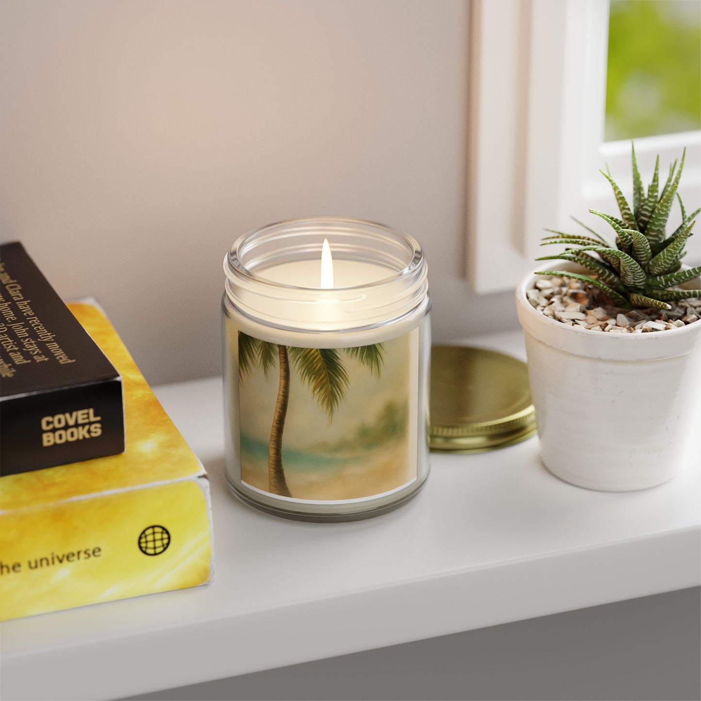 Tropical Scented Candles - Coconut Apricot Wax for Relaxation, Home Decor, Gifts, Beach Vibes, Aromatherapy, and Self-Care