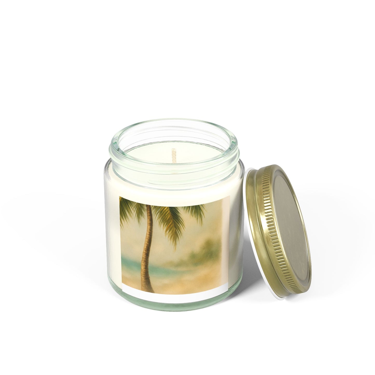 Tropical Scented Candles - Coconut Apricot Wax for Relaxation, Home Decor, Gifts, Beach Vibes, Aromatherapy, and Self-Care