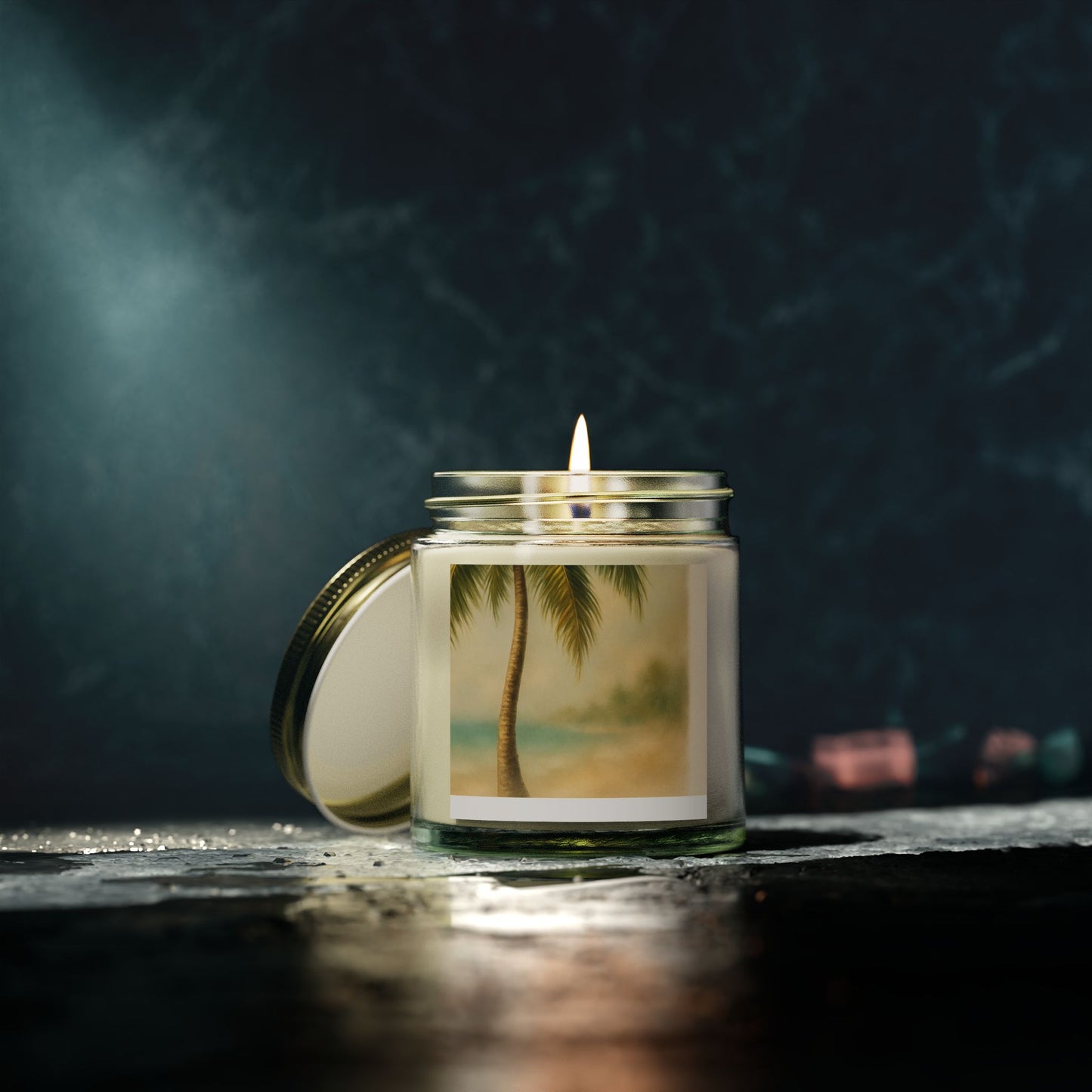 Tropical Scented Candles - Coconut Apricot Wax for Relaxation, Home Decor, Gifts, Beach Vibes, Aromatherapy, and Self-Care