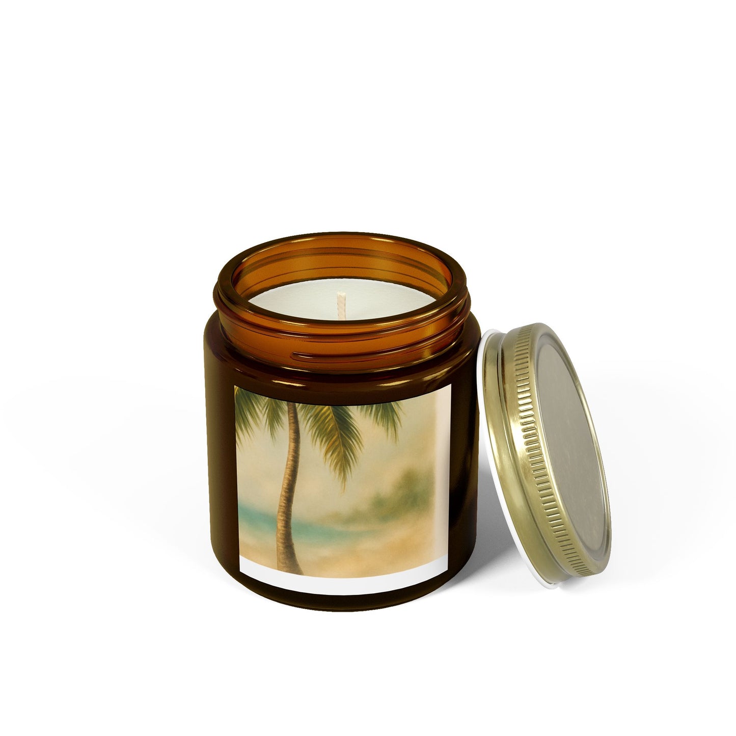 Tropical Scented Candles - Coconut Apricot Wax for Relaxation, Home Decor, Gifts, Beach Vibes, Aromatherapy, and Self-Care