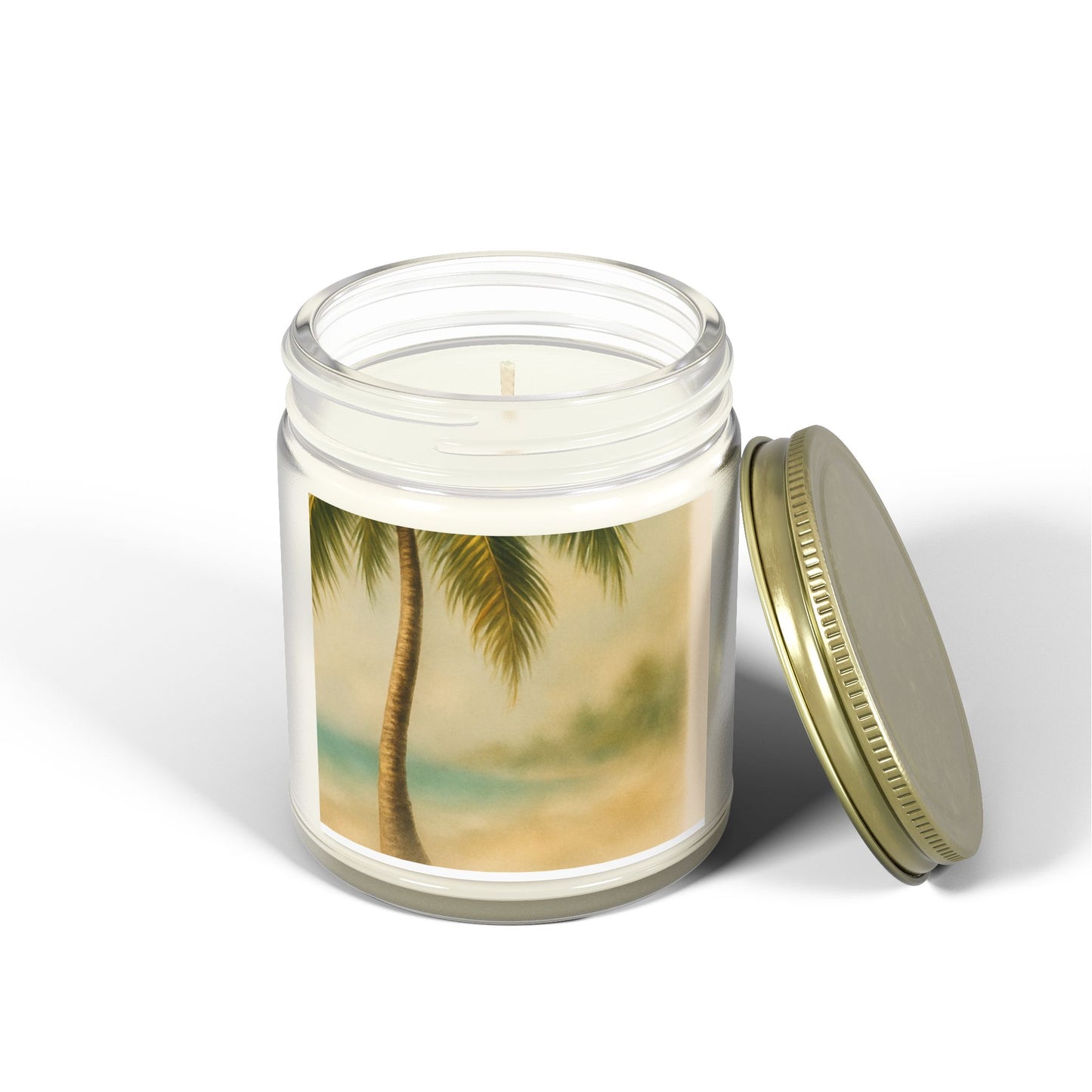 Tropical Scented Candles - Coconut Apricot Wax for Relaxation, Home Decor, Gifts, Beach Vibes, Aromatherapy, and Self-Care