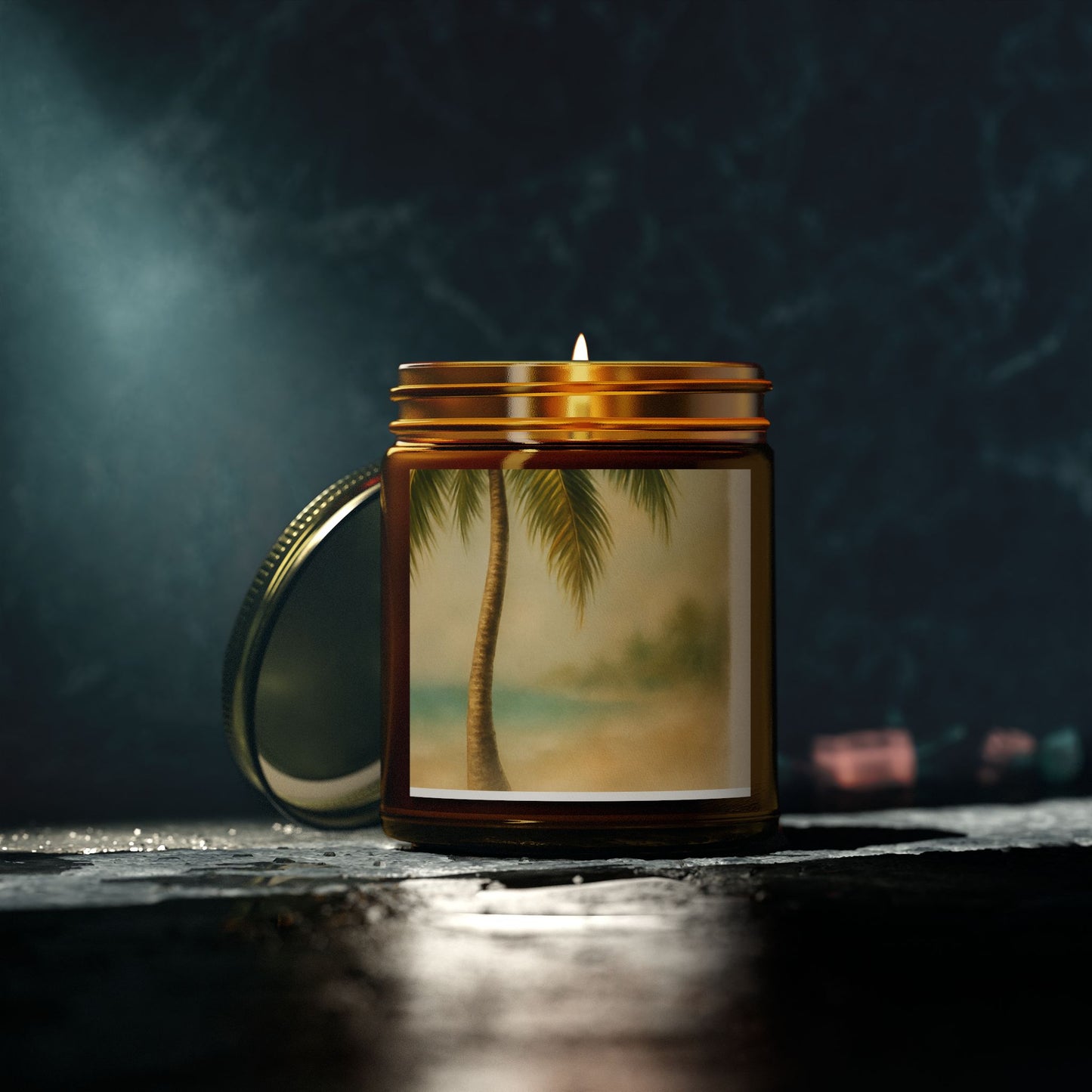 Tropical Scented Candles - Coconut Apricot Wax for Relaxation, Home Decor, Gifts, Beach Vibes, Aromatherapy, and Self-Care