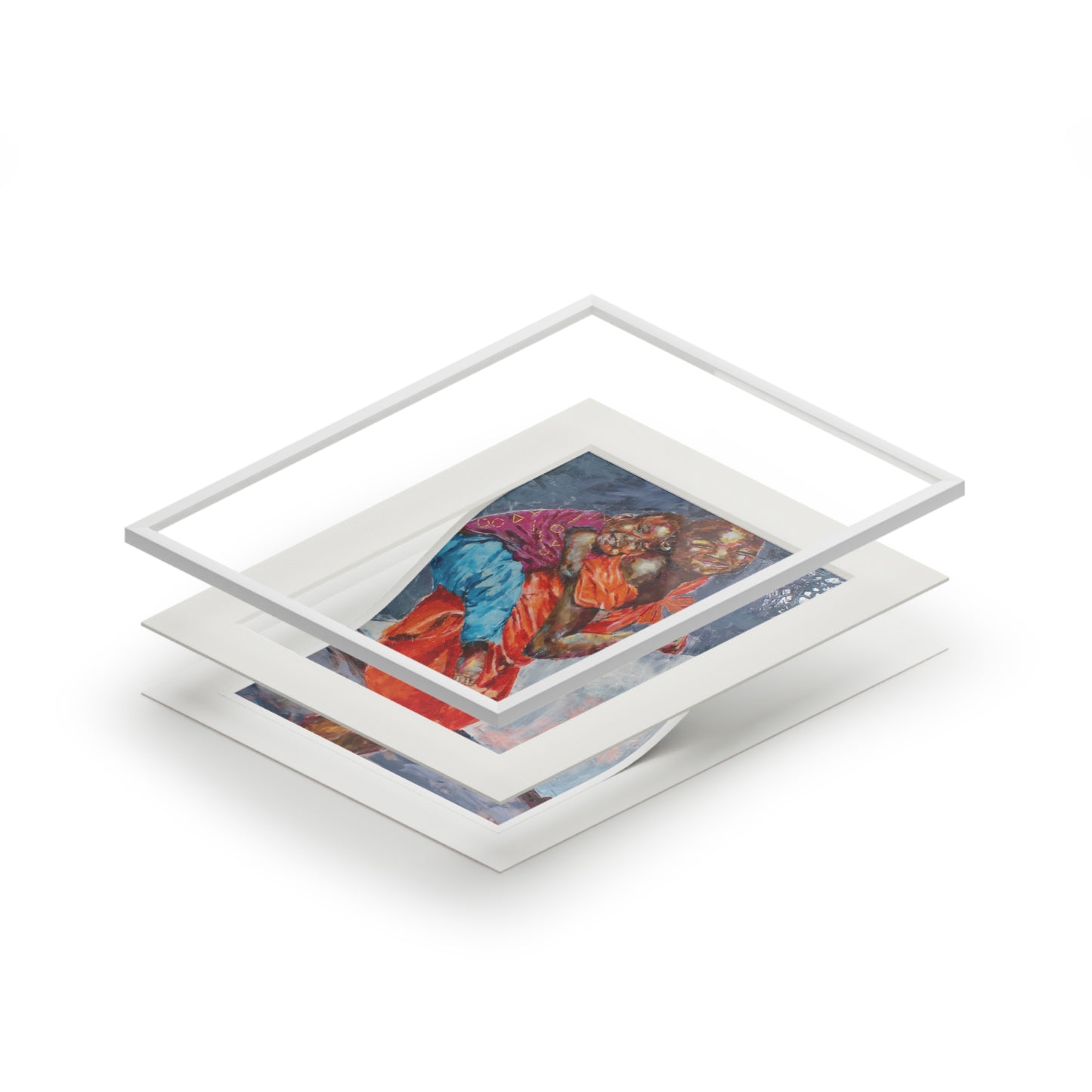 Happy Kids - Fine Art Print, Matted
