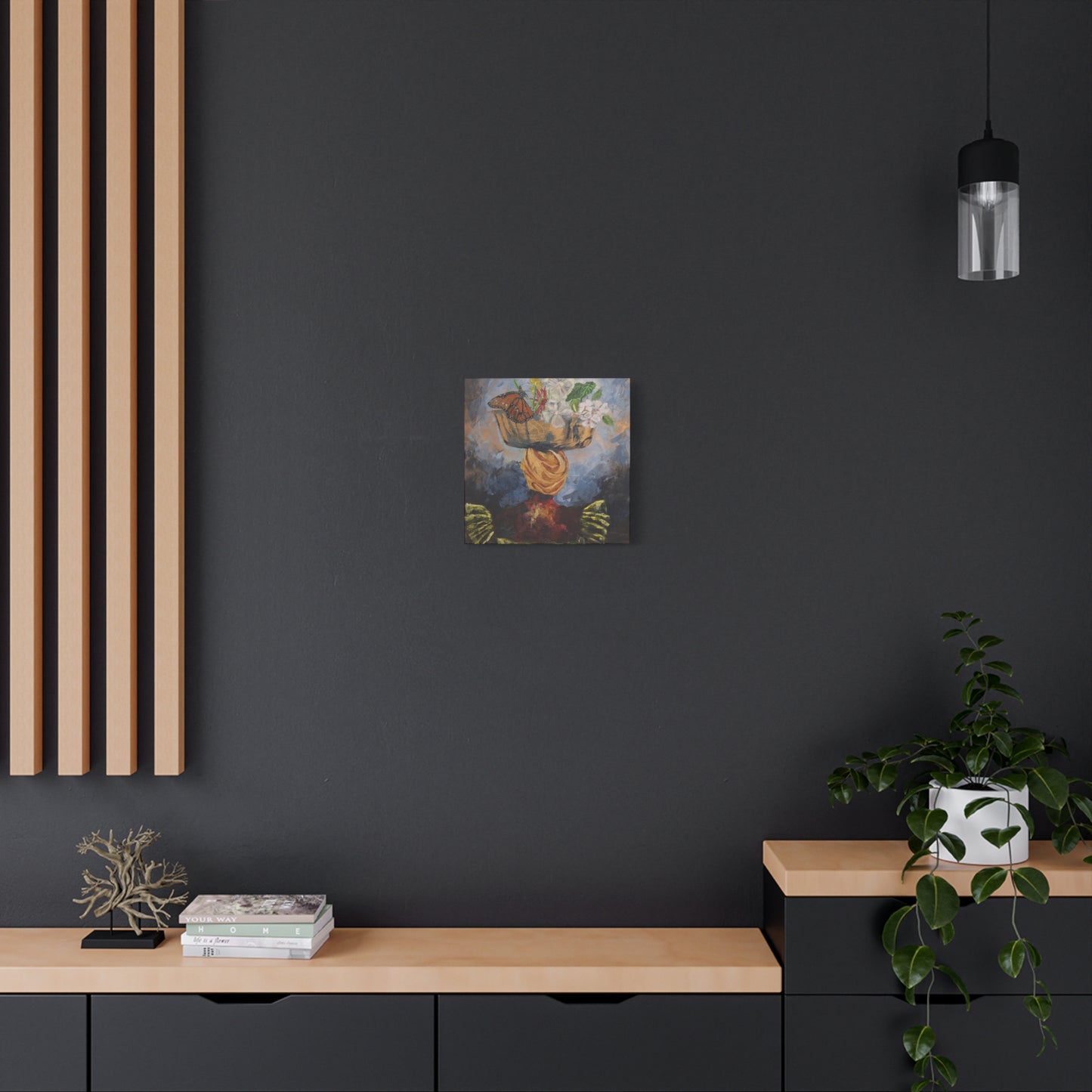 "Proverbs 31" Print on Matte Canvas - Elder Woman Preparing Fruit | Stretched 1.25" Wall Art