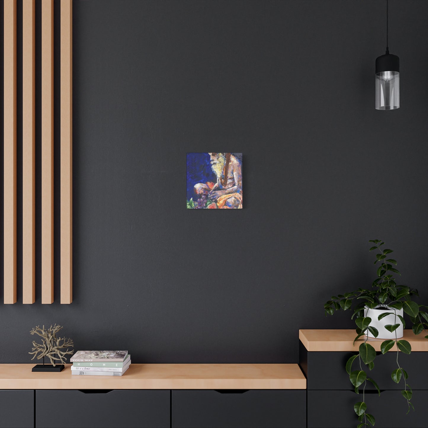 "Sannyasis" Print on Matte Canvas - Indian Spiritual Leader | Stretched 1.25" Wall Art