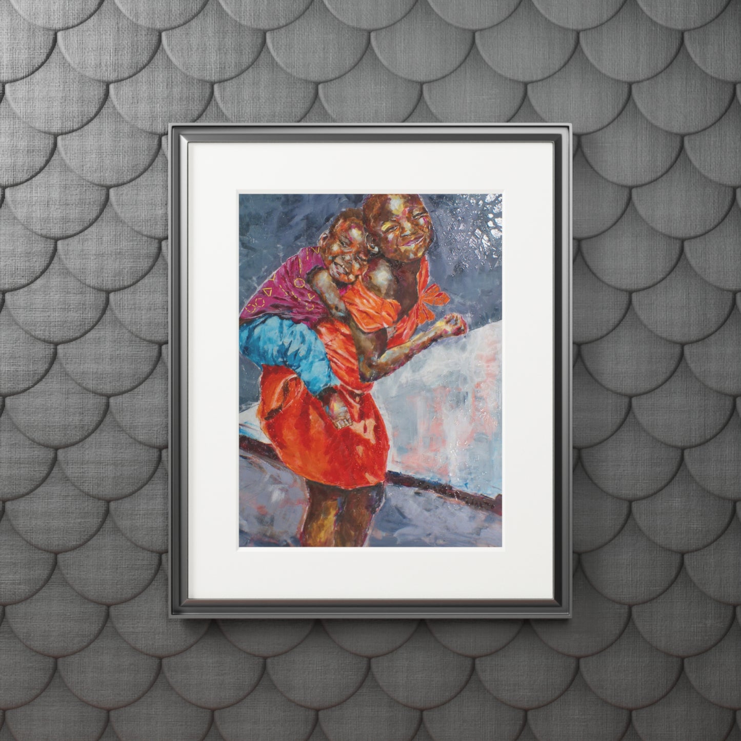 Happy Kids - Fine Art Print, Matted