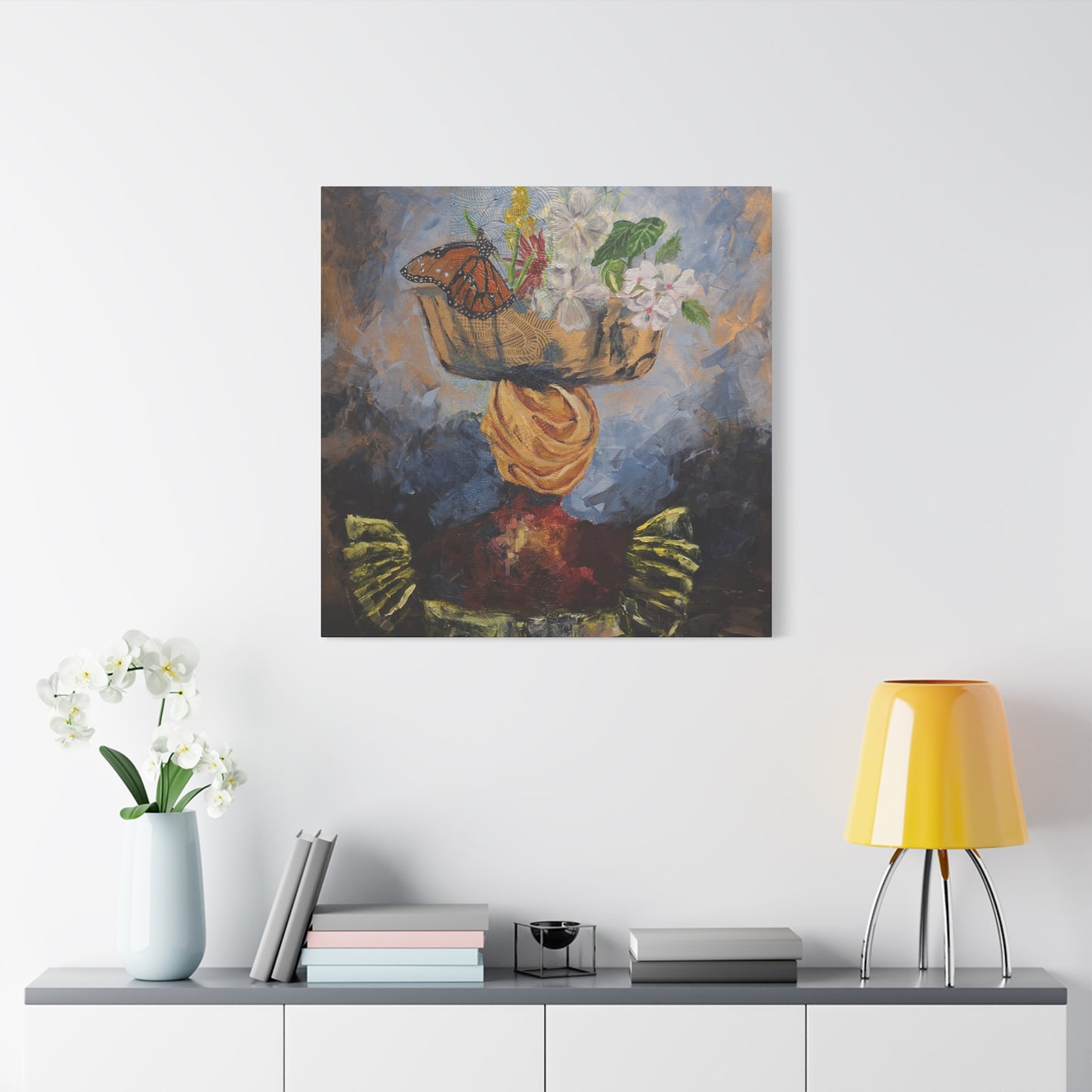 "Proverbs 31" Print on Matte Canvas - Elder Woman Preparing Fruit | Stretched 1.25" Wall Art