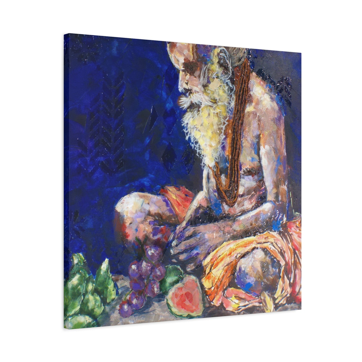 "Sannyasis" Print on Matte Canvas - Indian Spiritual Leader | Stretched 1.25" Wall Art