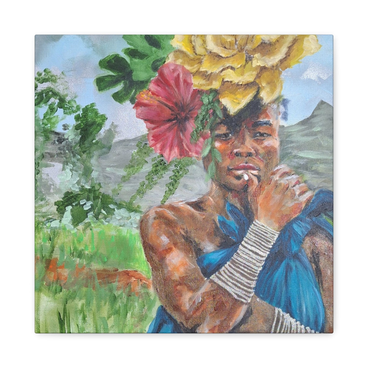 "Everyday Magic" Print on Matte Canvas - Young Woman Envisioning | Stretched 1.25" Wall Art