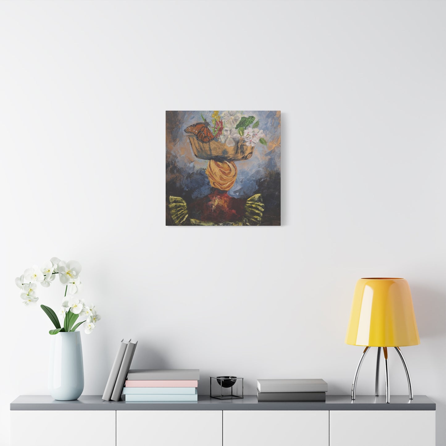 "Proverbs 31" Print on Matte Canvas - Elder Woman Preparing Fruit | Stretched 1.25" Wall Art
