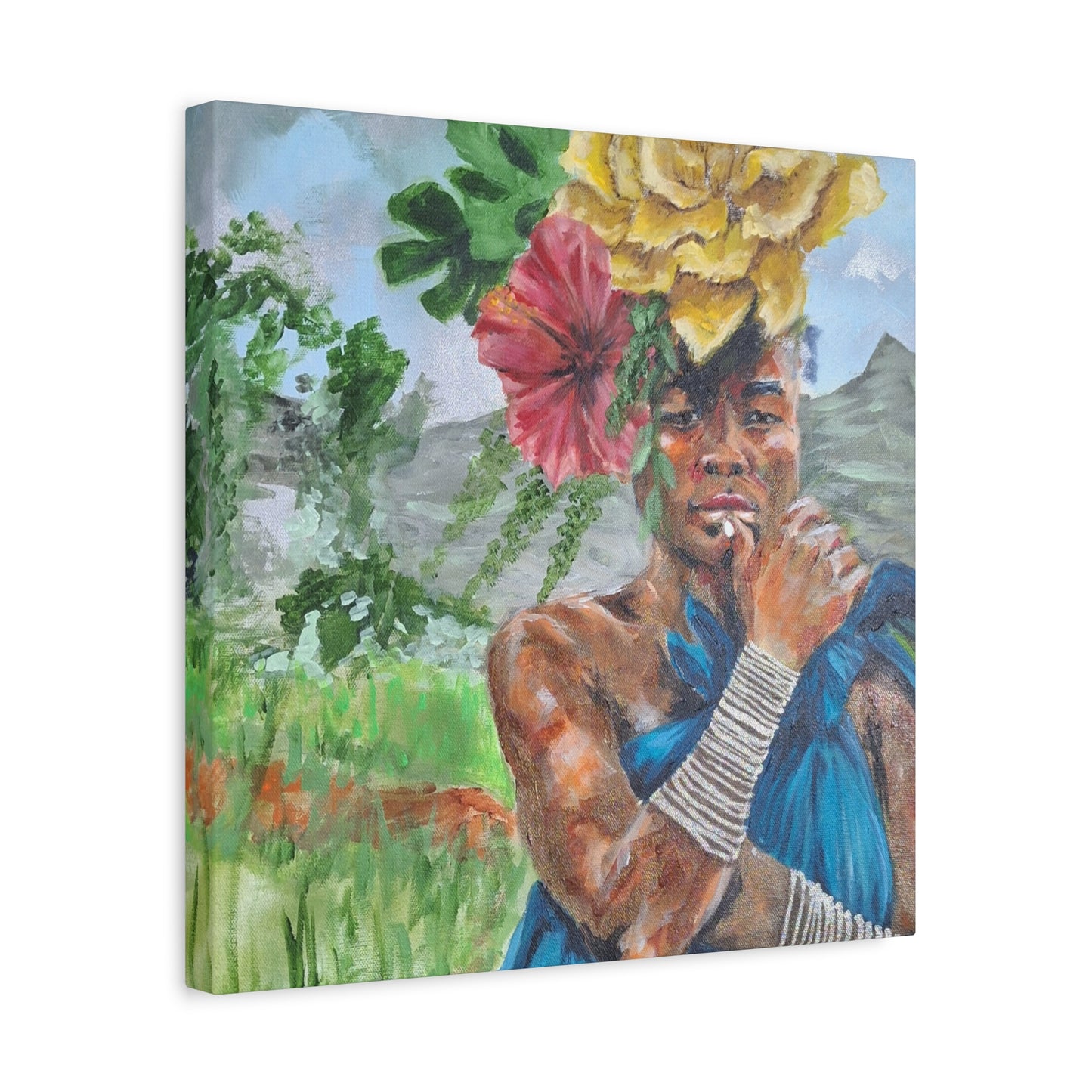 "Everyday Magic" Print on Matte Canvas - Young Woman Envisioning | Stretched 1.25" Wall Art