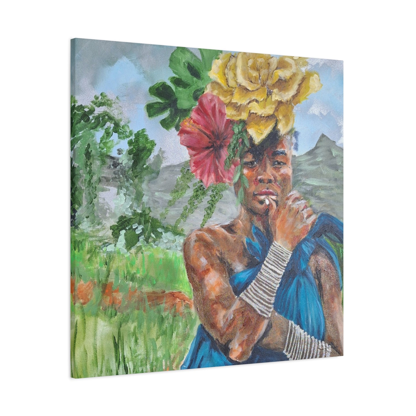 "Everyday Magic" Print on Matte Canvas - Young Woman Envisioning | Stretched 1.25" Wall Art