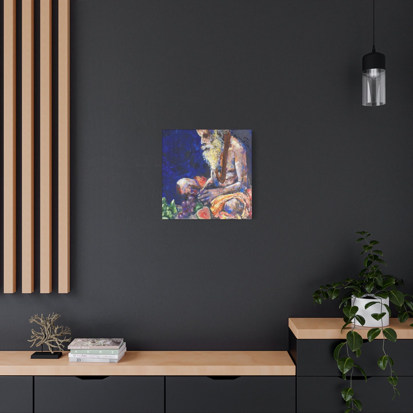"Sannyasis" Print on Matte Canvas - Indian Spiritual Leader | Stretched 1.25" Wall Art