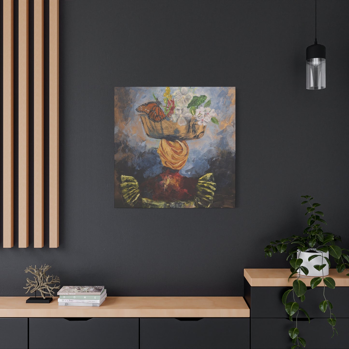 "Proverbs 31" Print on Matte Canvas - Elder Woman Preparing Fruit | Stretched 1.25" Wall Art