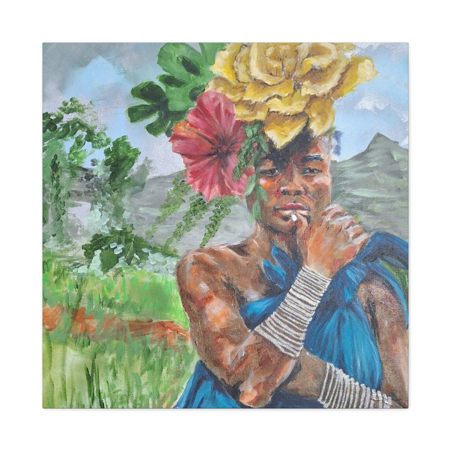 "Everyday Magic" Print on Matte Canvas - Young Woman Envisioning | Stretched 1.25" Wall Art