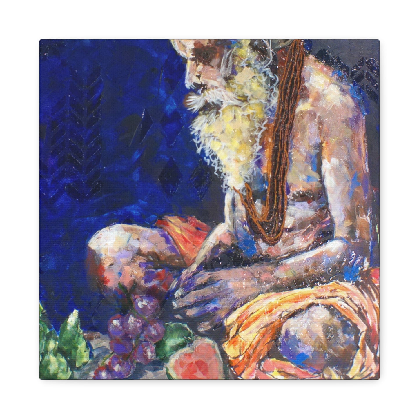 "Sannyasis" Print on Matte Canvas - Indian Spiritual Leader | Stretched 1.25" Wall Art