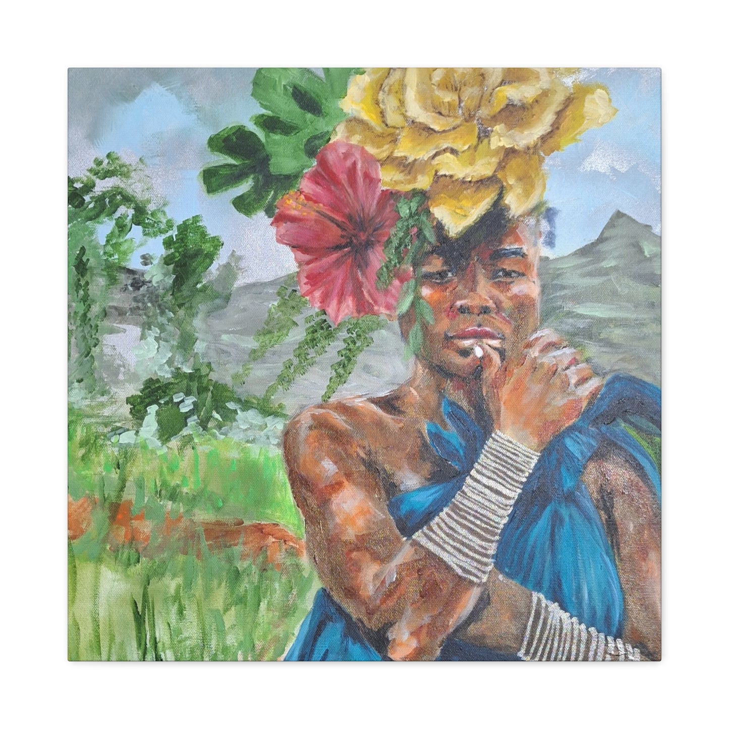 "Everyday Magic" Print on Matte Canvas - Young Woman Envisioning | Stretched 1.25" Wall Art