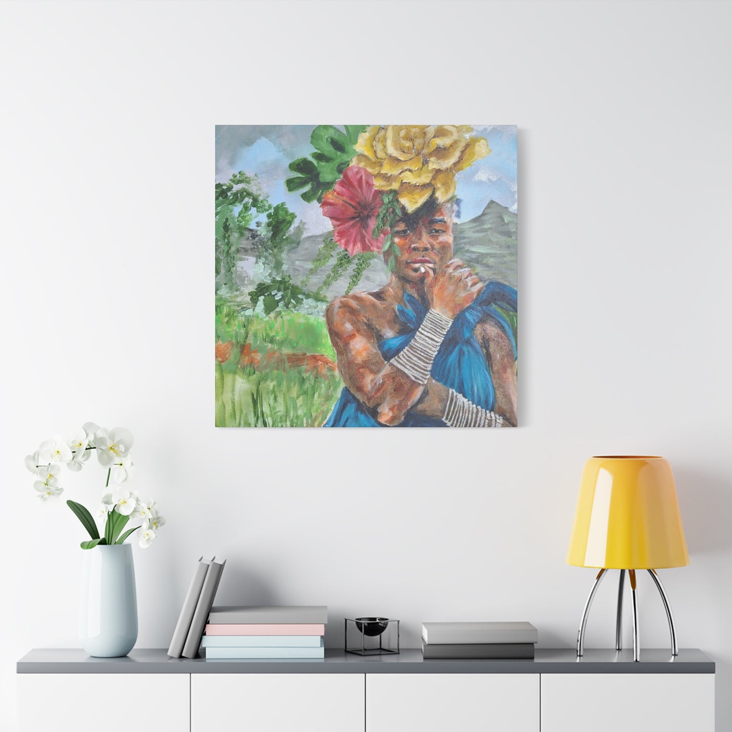 "Everyday Magic" Print on Matte Canvas - Young Woman Envisioning | Stretched 1.25" Wall Art