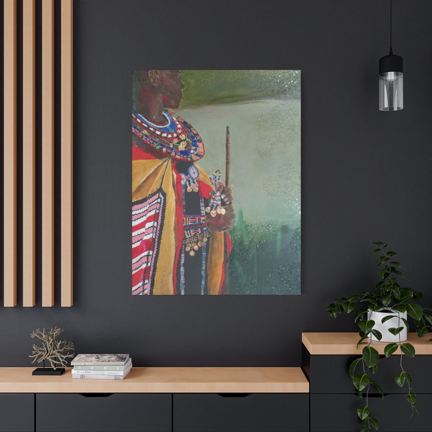 "Regal" Print on Matte Canvas - African Royalty | Stretched 1.25" Wall Art