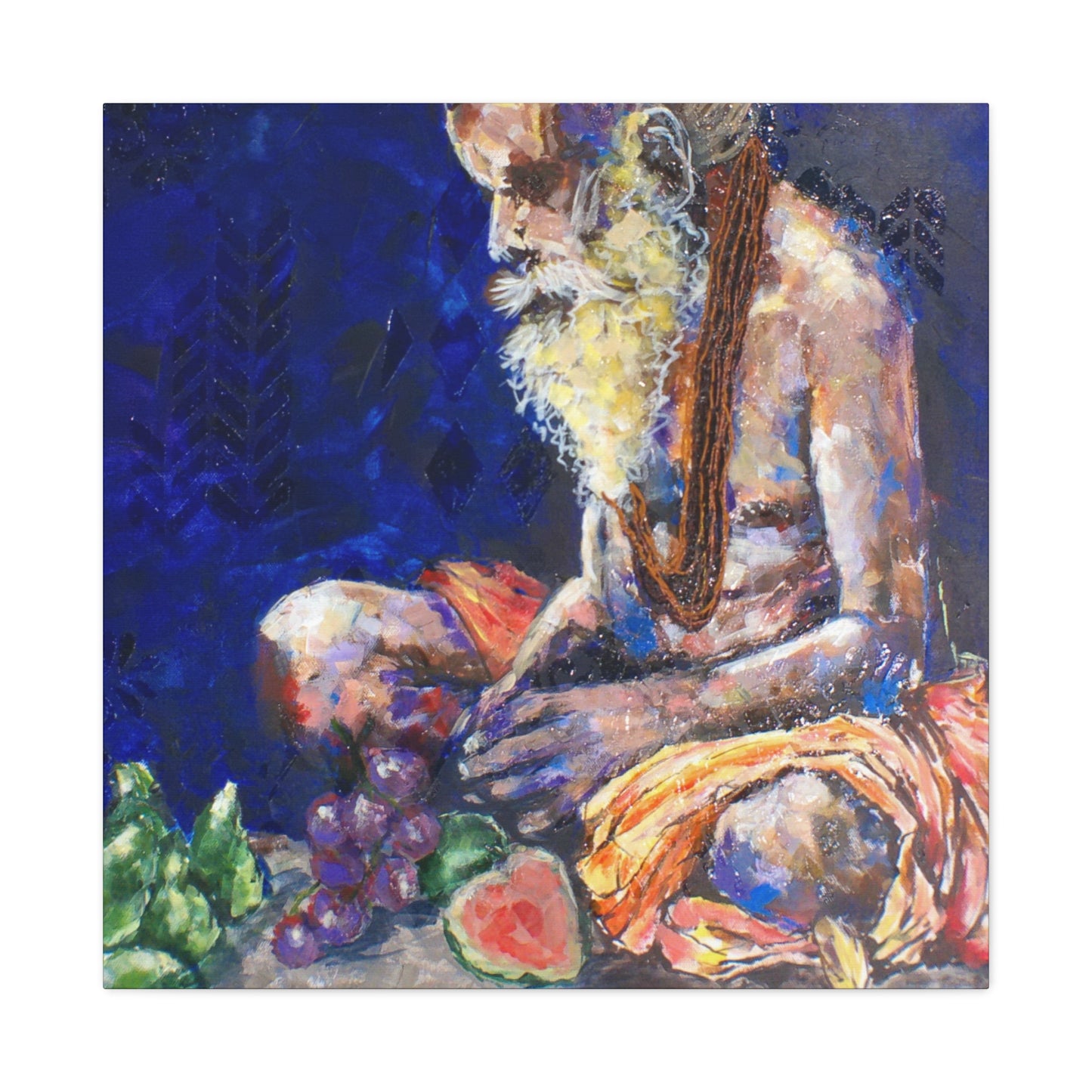 "Sannyasis" Print on Matte Canvas - Indian Spiritual Leader | Stretched 1.25" Wall Art