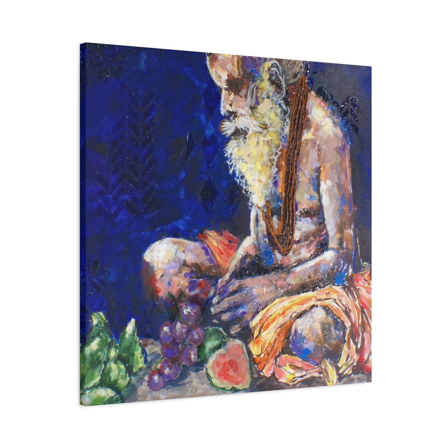 "Sannyasis" Print on Matte Canvas - Indian Spiritual Leader | Stretched 1.25" Wall Art