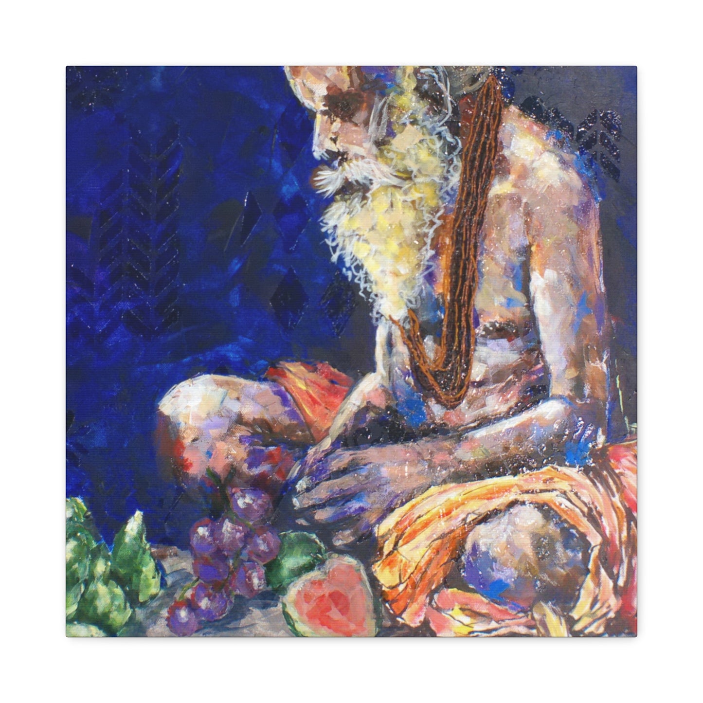 "Sannyasis" Print on Matte Canvas - Indian Spiritual Leader | Stretched 1.25" Wall Art