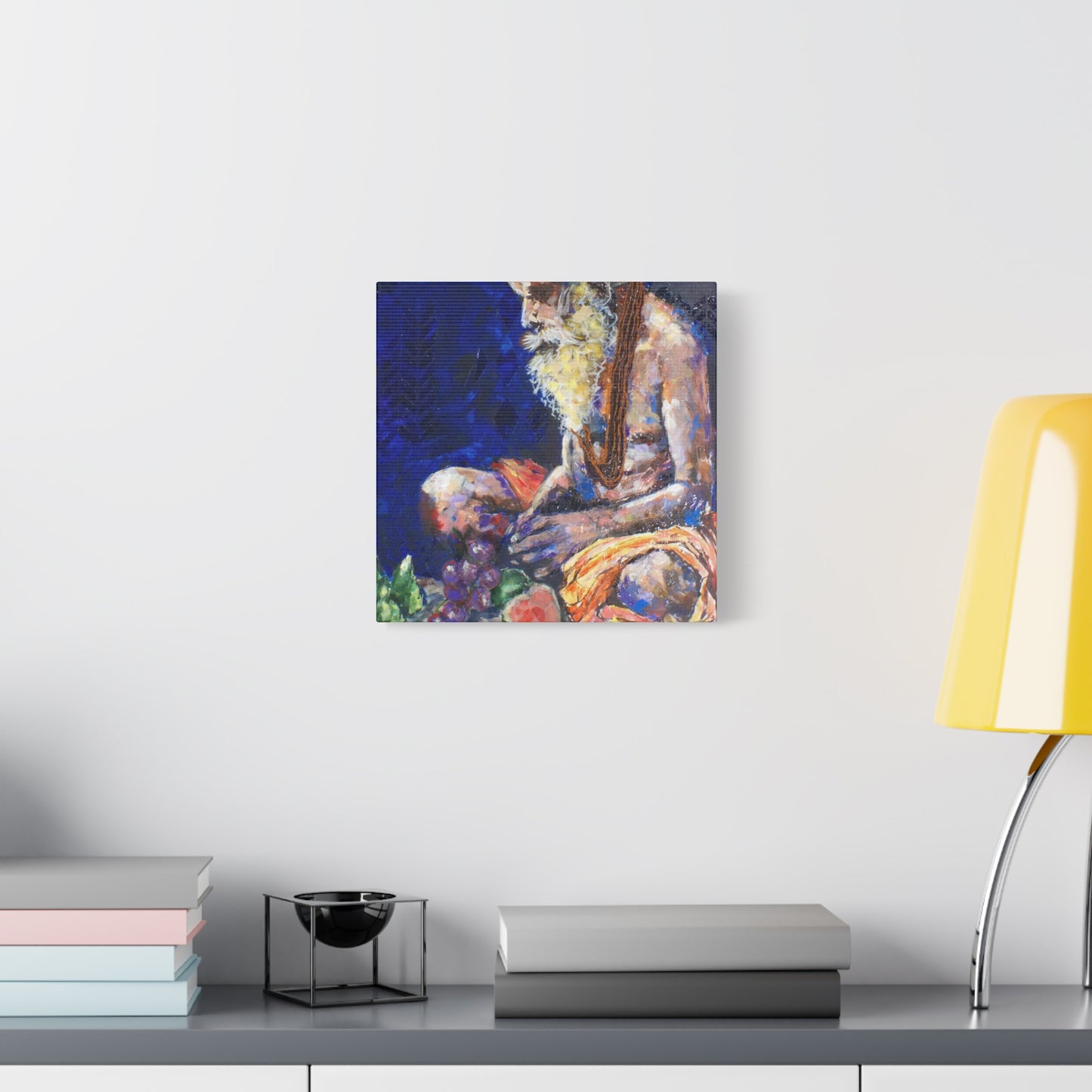 "Sannyasis" Print on Matte Canvas - Indian Spiritual Leader | Stretched 1.25" Wall Art