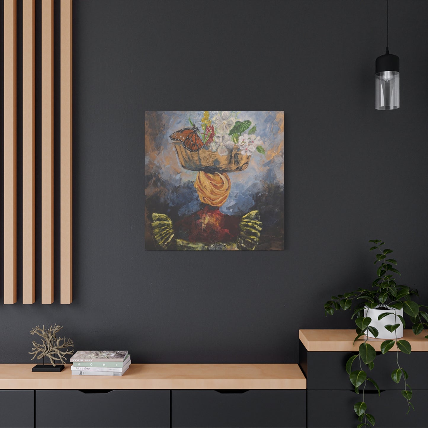 "Proverbs 31" Print on Matte Canvas - Elder Woman Preparing Fruit | Stretched 1.25" Wall Art