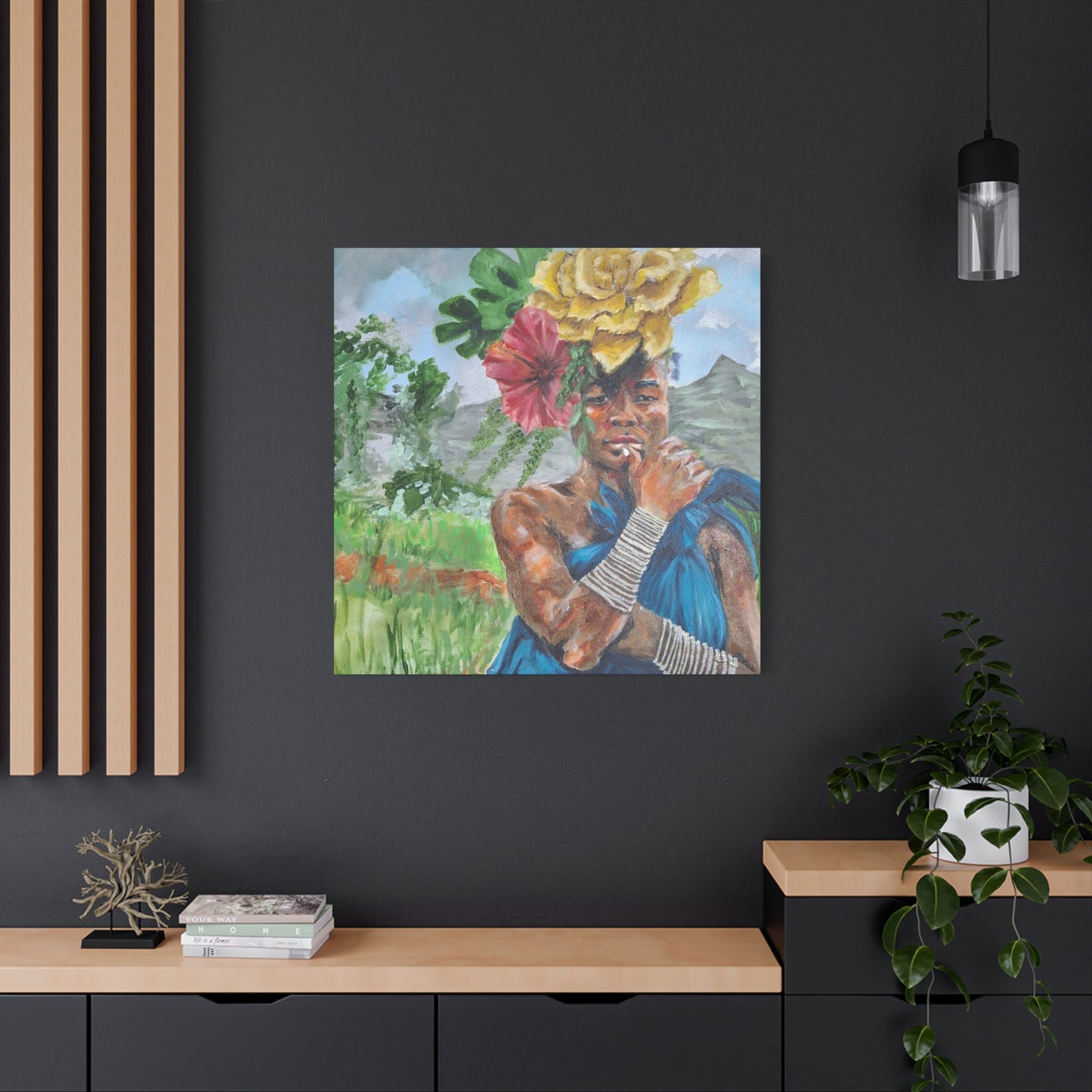 "Everyday Magic" Print on Matte Canvas - Young Woman Envisioning | Stretched 1.25" Wall Art
