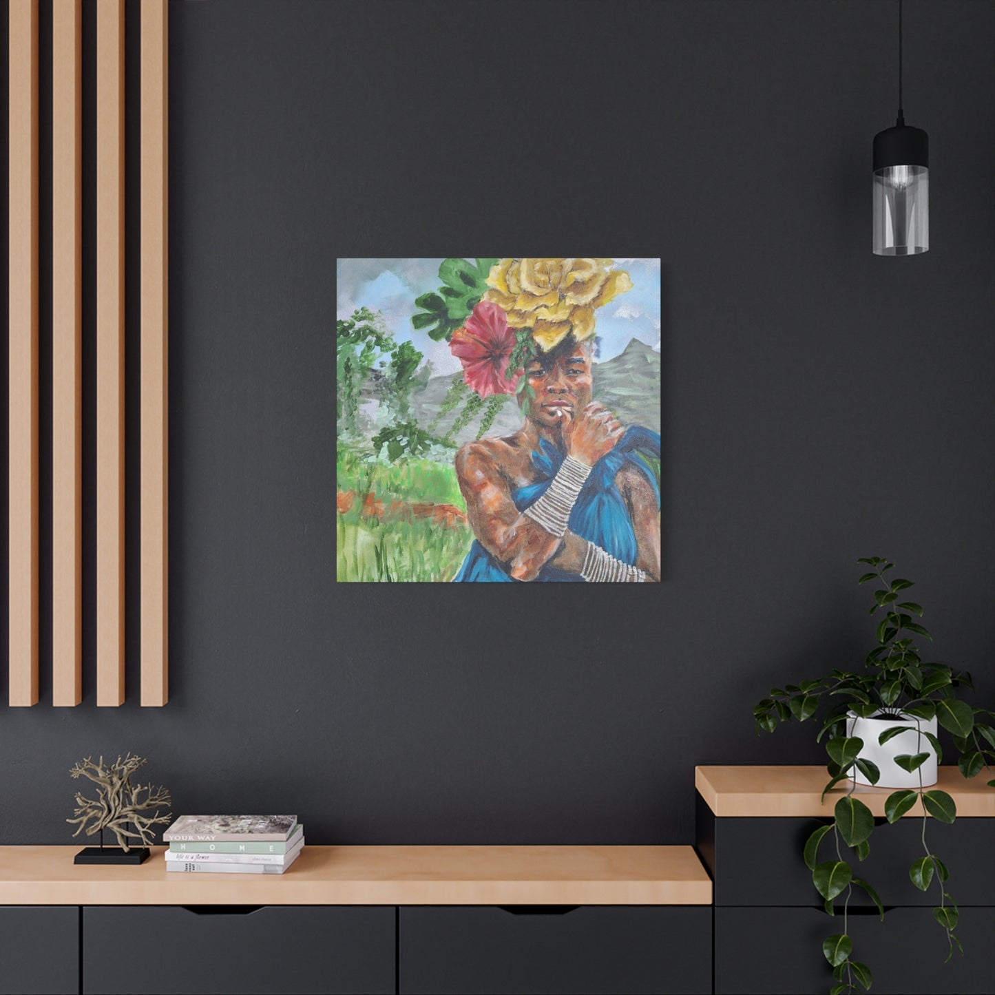 "Everyday Magic" Print on Matte Canvas - Young Woman Envisioning | Stretched 1.25" Wall Art