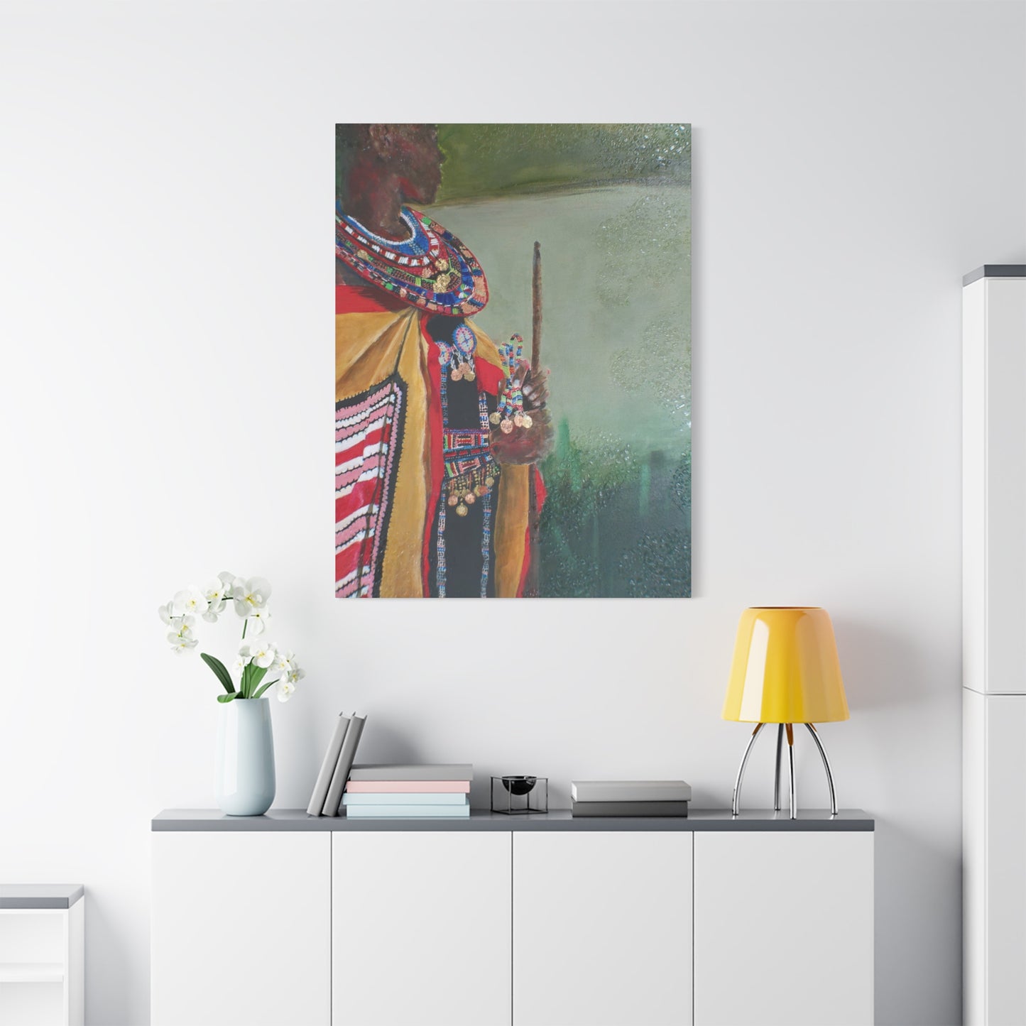 "Regal" Print on Matte Canvas - African Royalty | Stretched 1.25" Wall Art