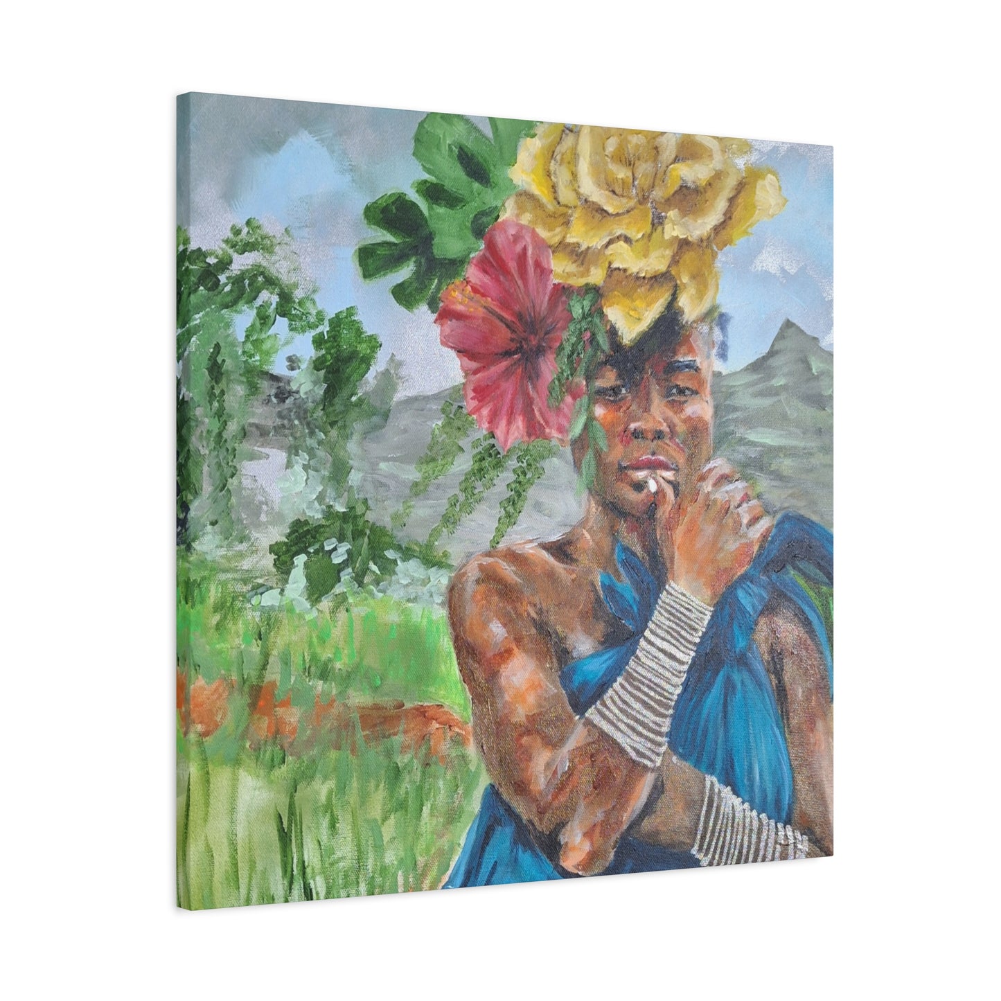 "Everyday Magic" Print on Matte Canvas - Young Woman Envisioning | Stretched 1.25" Wall Art