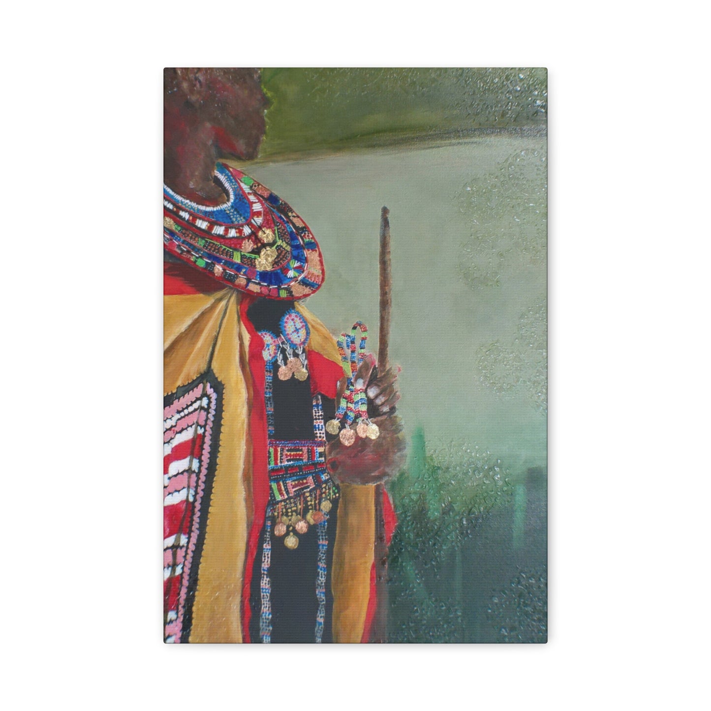 "Regal" Print on Matte Canvas - African Royalty | Stretched 1.25" Wall Art