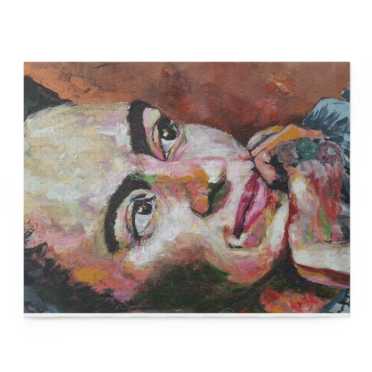 Coffee With Fridah lnspirational Puzzle Art, 120-252-500 Piece, Relaxation Gift, Home Decor, Inspirational Art, Puzzle Lovers, Art Collectors