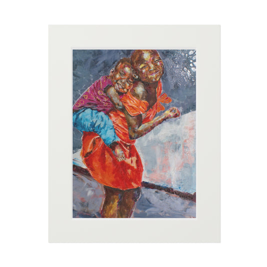 Happy Kids - Fine Art Print, Matted