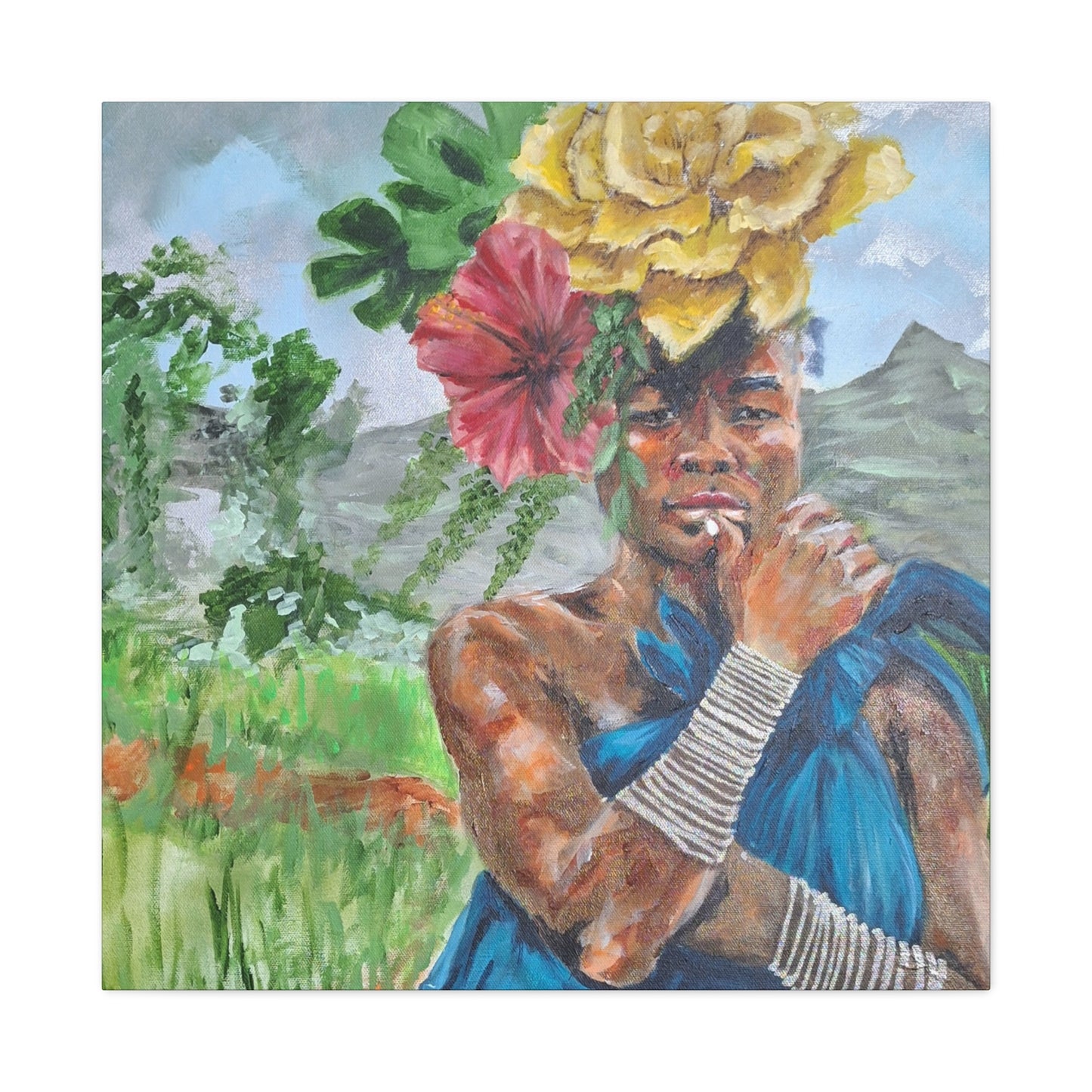 "Everyday Magic" Print on Matte Canvas - Young Woman Envisioning | Stretched 1.25" Wall Art