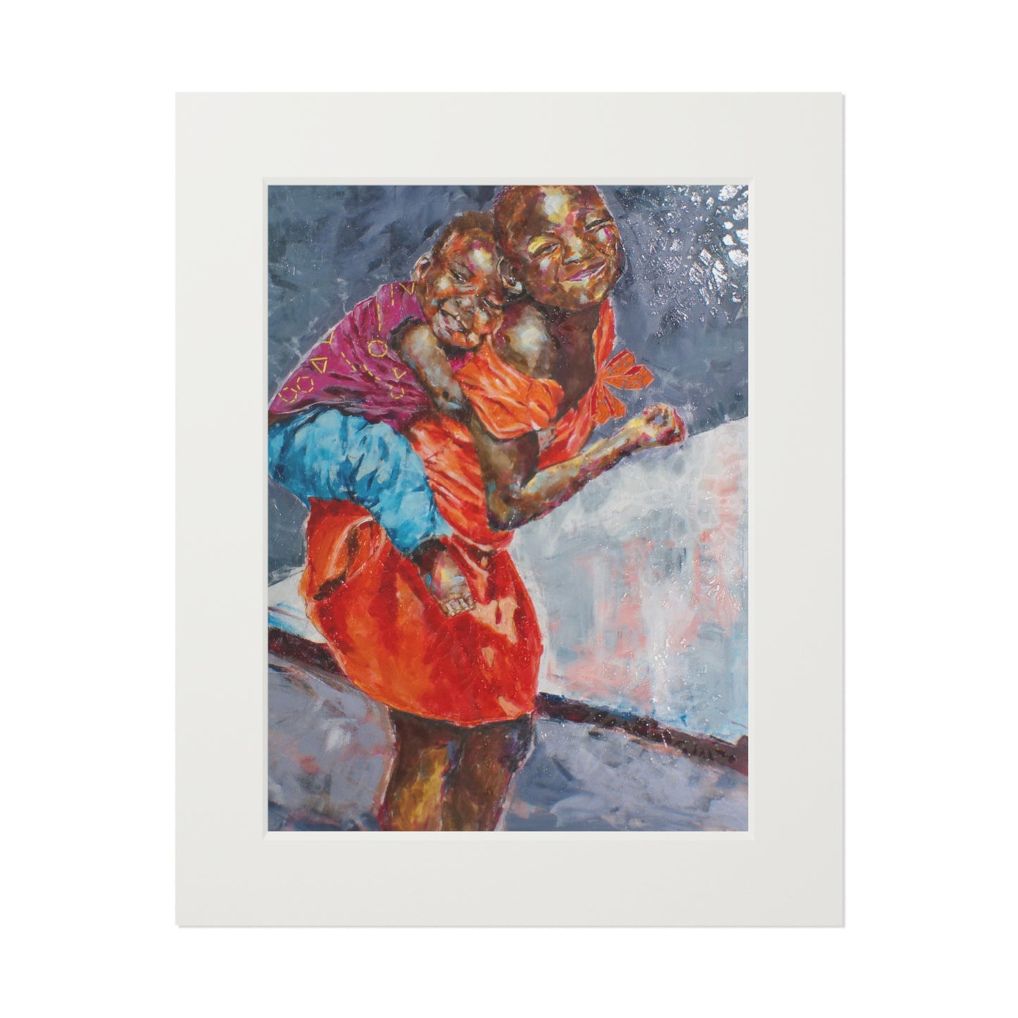Happy Kids - Fine Art Print, Matted