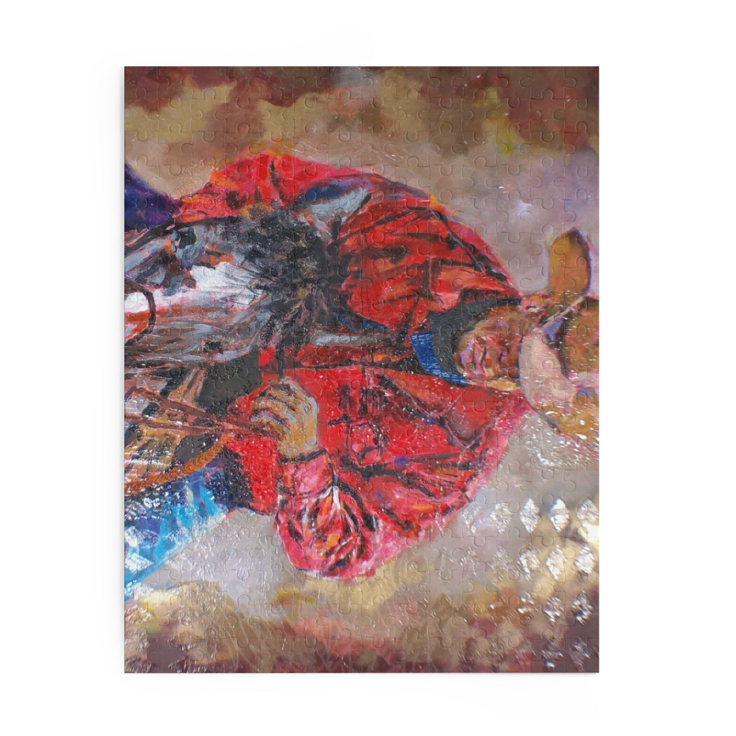 Western Cowboy Horse Riding Puzzle — Patriotic American Man Jigsaw (120/252/500 pcs)