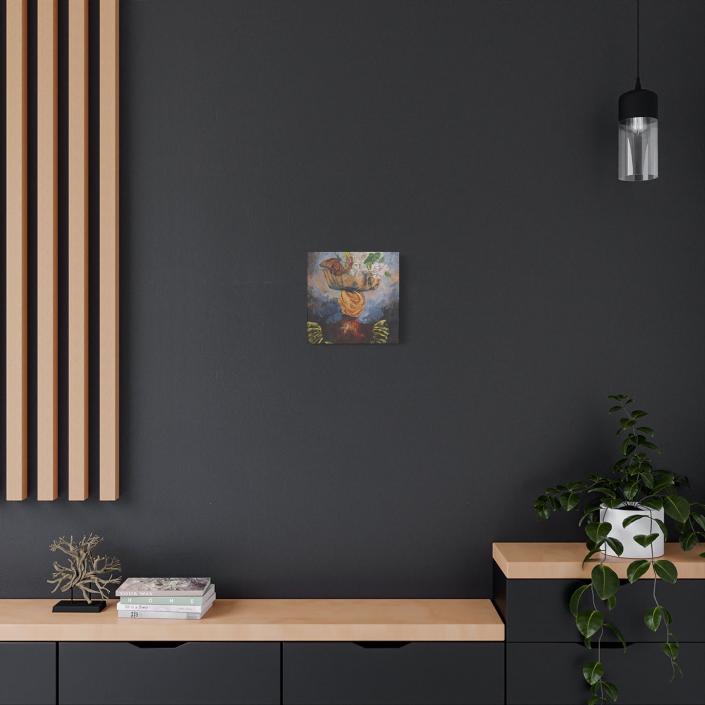 "Proverbs 31" Print on Matte Canvas - Elder Woman Preparing Fruit | Stretched 1.25" Wall Art