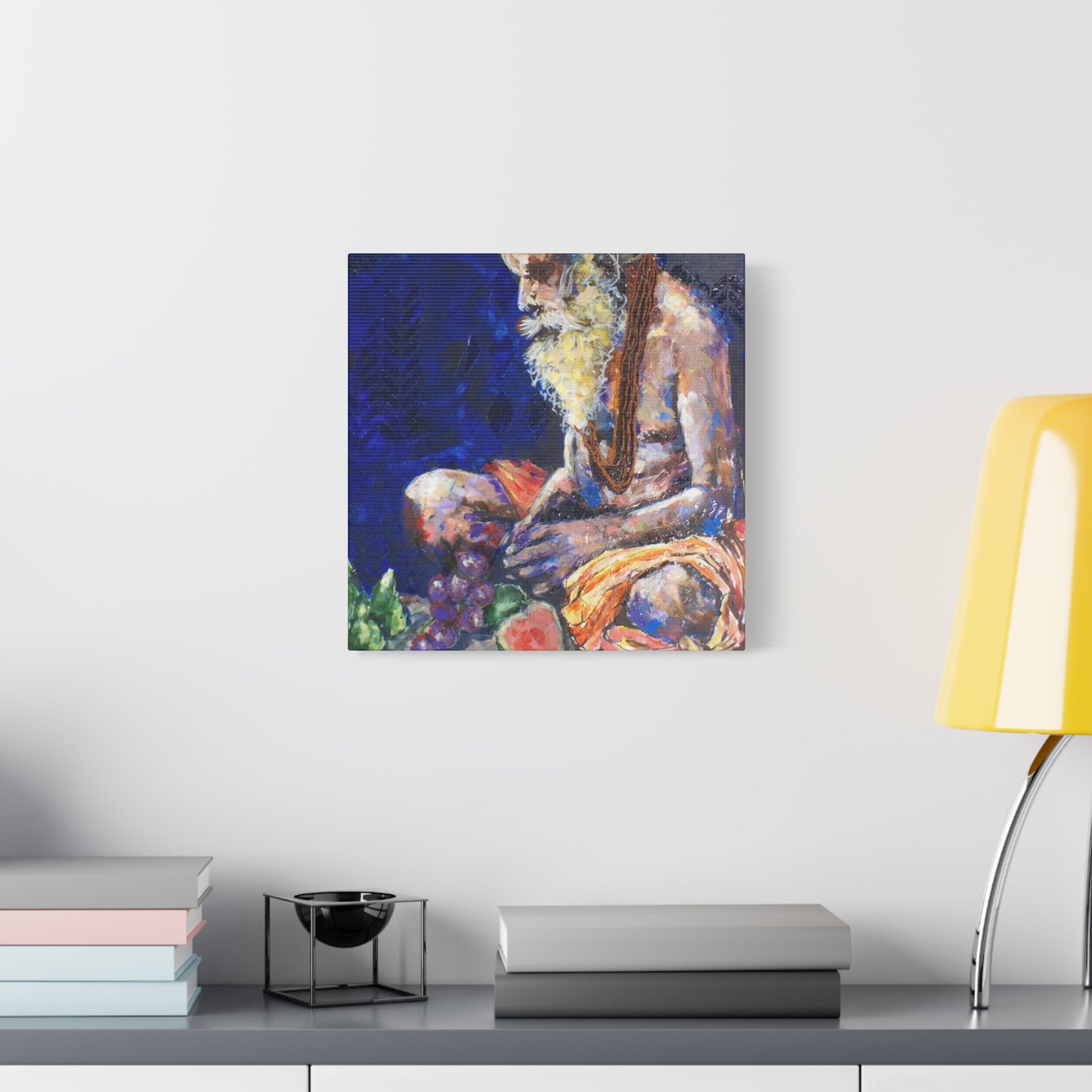 "Sannyasis" Print on Matte Canvas - Indian Spiritual Leader | Stretched 1.25" Wall Art