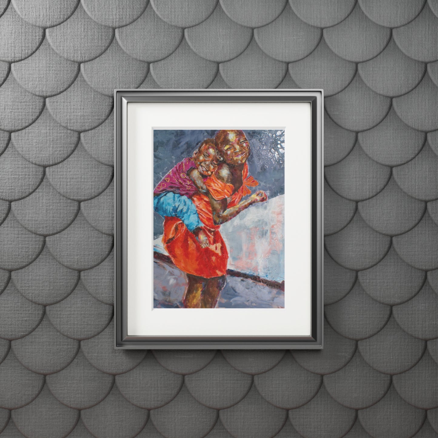 Happy Kids - Fine Art Print, Matted