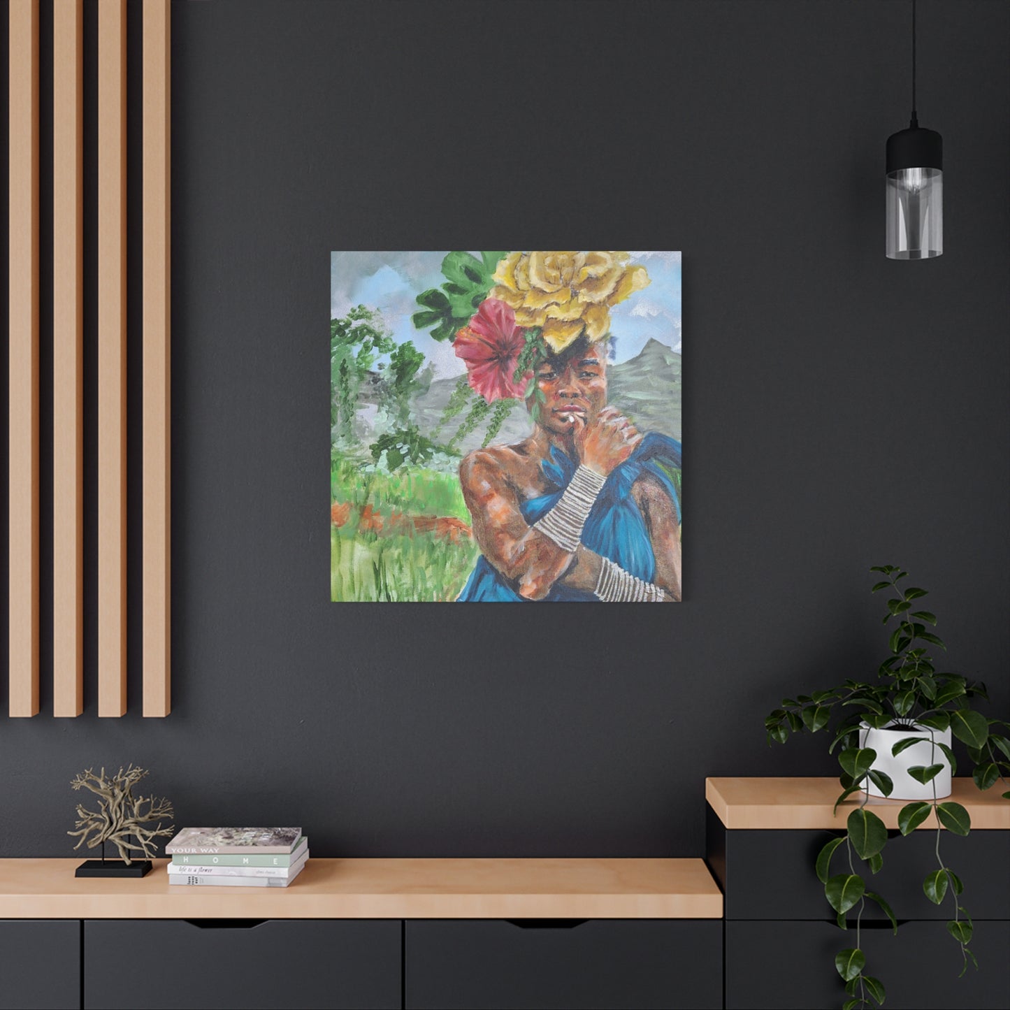 "Everyday Magic" Print on Matte Canvas - Young Woman Envisioning | Stretched 1.25" Wall Art