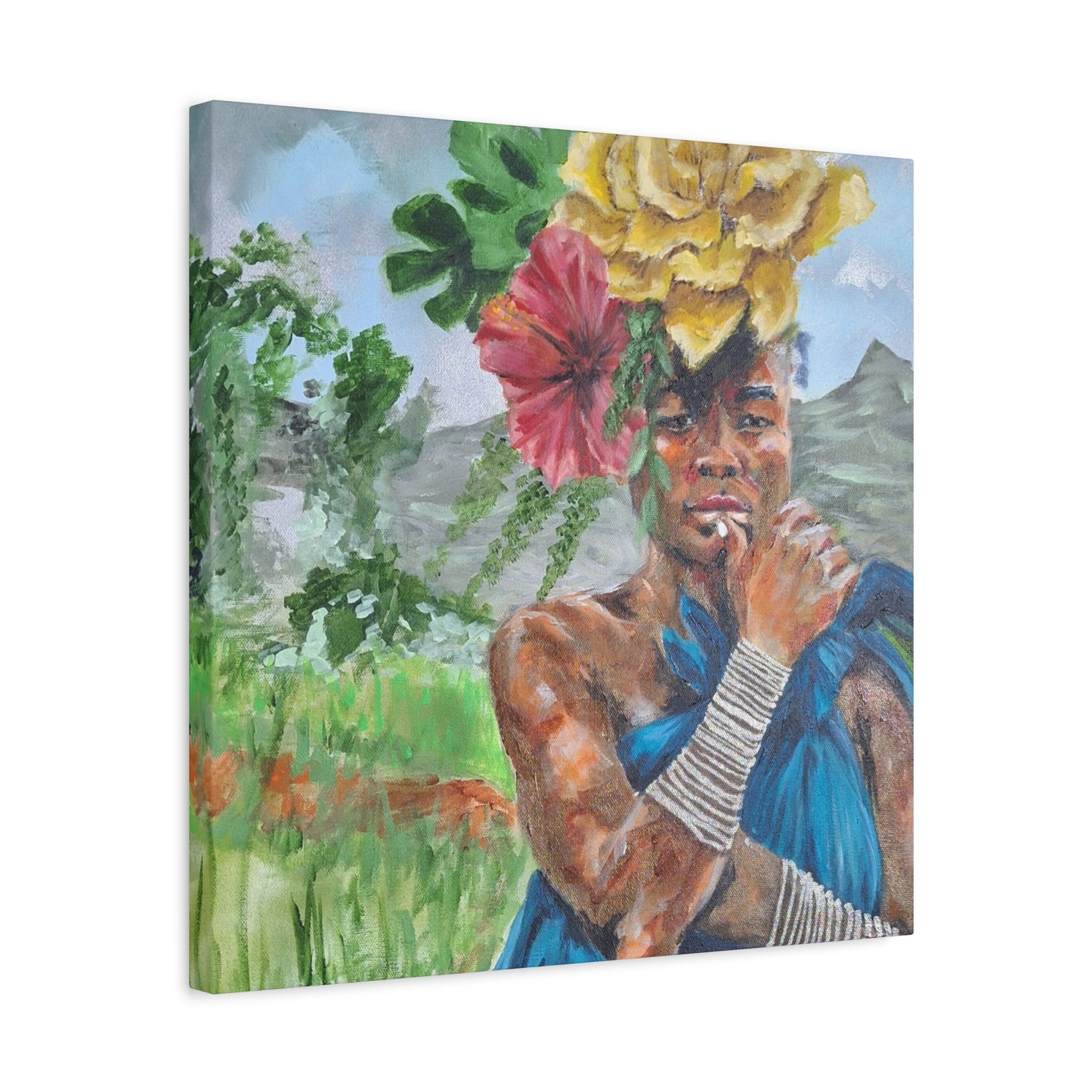 "Everyday Magic" Print on Matte Canvas - Young Woman Envisioning | Stretched 1.25" Wall Art