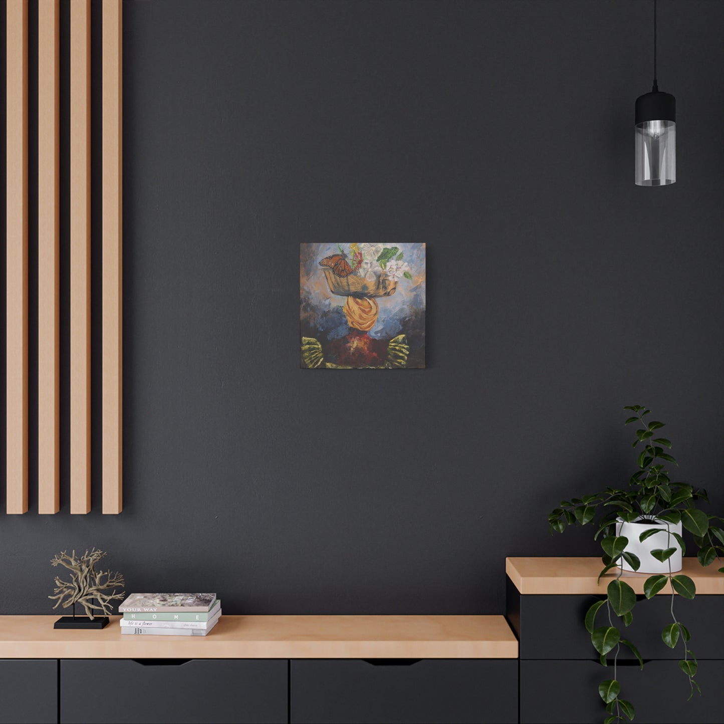 "Proverbs 31" Print on Matte Canvas - Elder Woman Preparing Fruit | Stretched 1.25" Wall Art