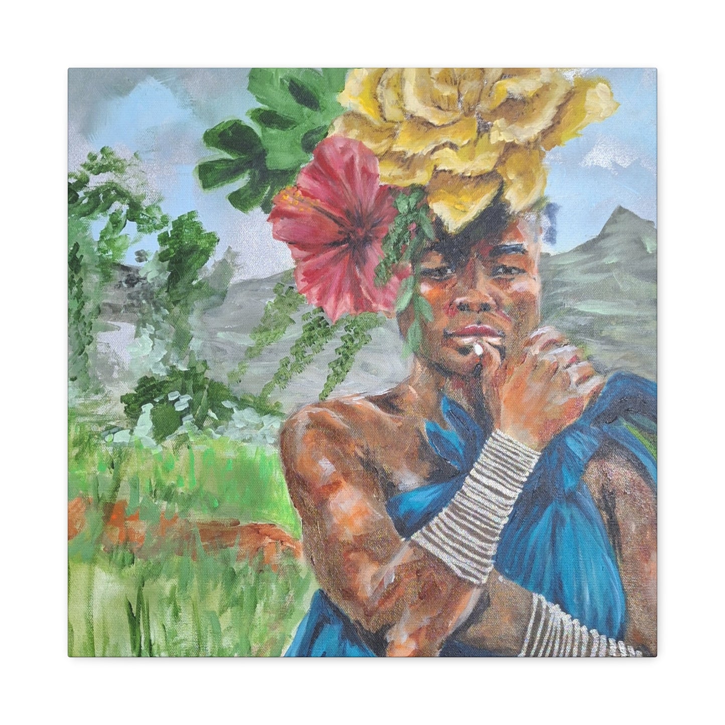 "Everyday Magic" Print on Matte Canvas - Young Woman Envisioning | Stretched 1.25" Wall Art