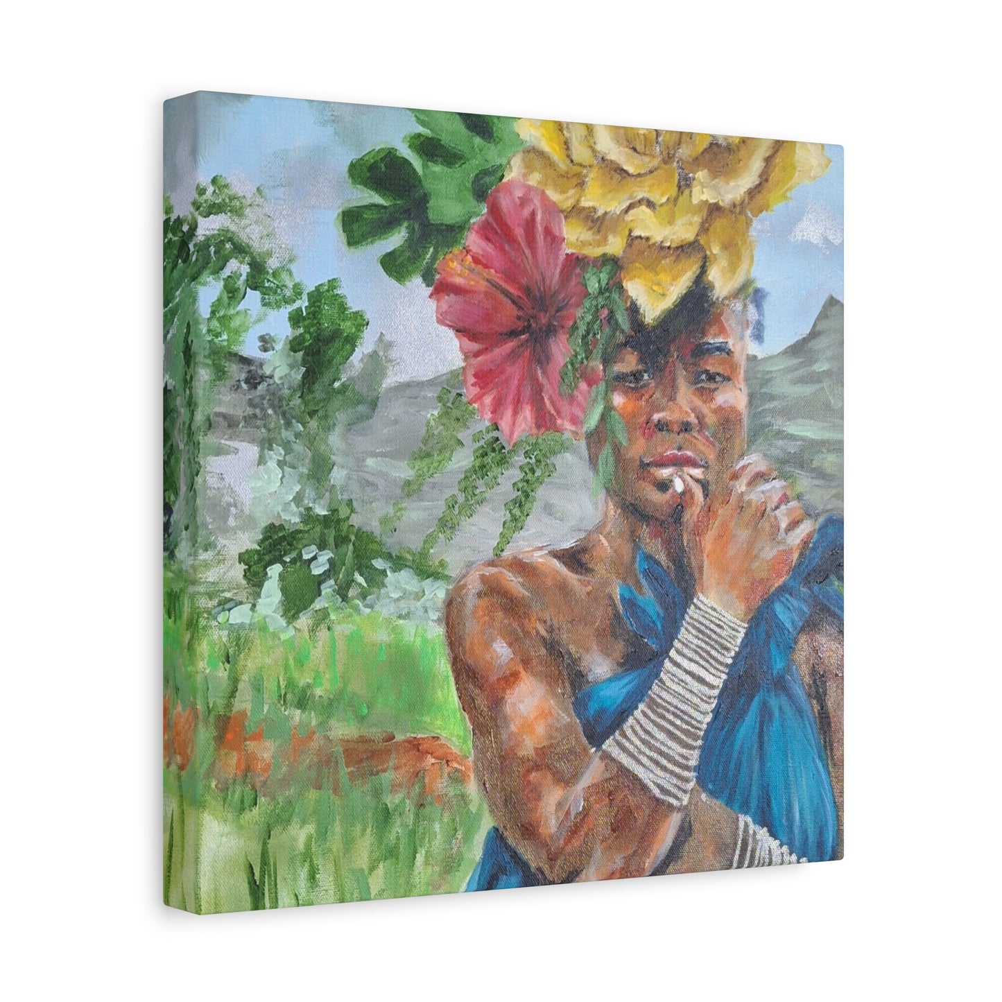 "Everyday Magic" Print on Matte Canvas - Young Woman Envisioning | Stretched 1.25" Wall Art